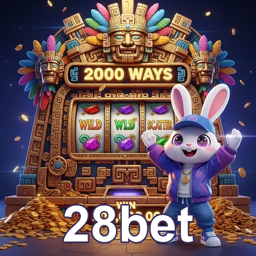Imagem de um jogo no site 28bet, com elementos coloridos e símbolos de apostas esportivas e cassino.