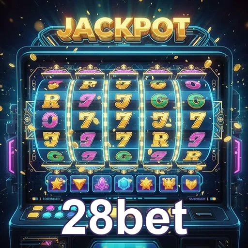 Imagem de máquinas de slot no site 28bet, destacando opções de jogos de cassino online.